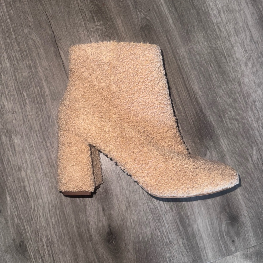 Tan Teddy Sherpa Booties